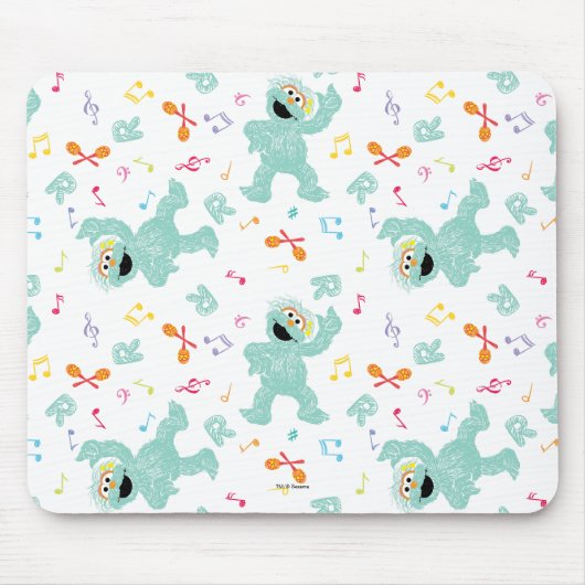 Sesamstraße | Rosita Music Scribble Pattern Mousepad (Vorne)