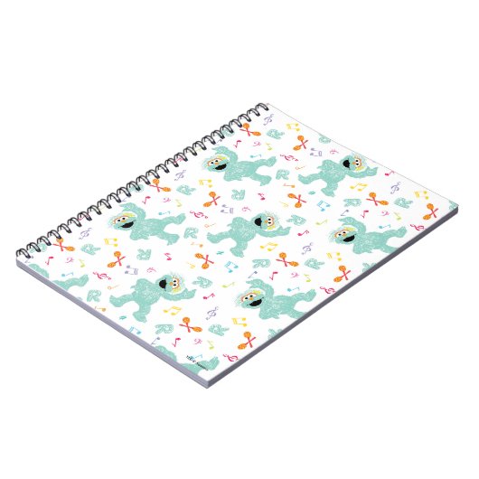 Sesamstraße | Rosita Music Scribble Pattern Notizblock (Linke Seite)