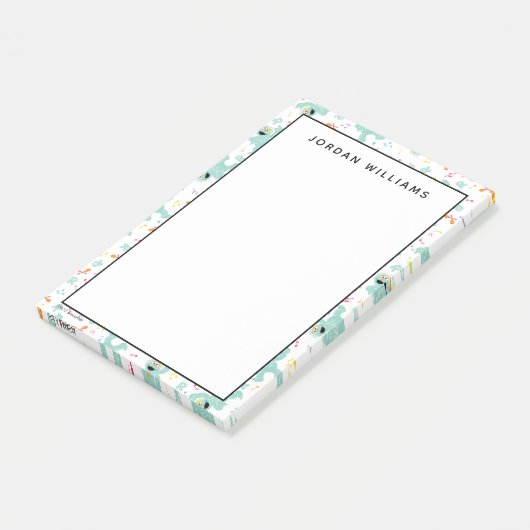 Sesamstraße | Rosita Music Scribble Pattern Post-it Klebezettel (angewinkelt)