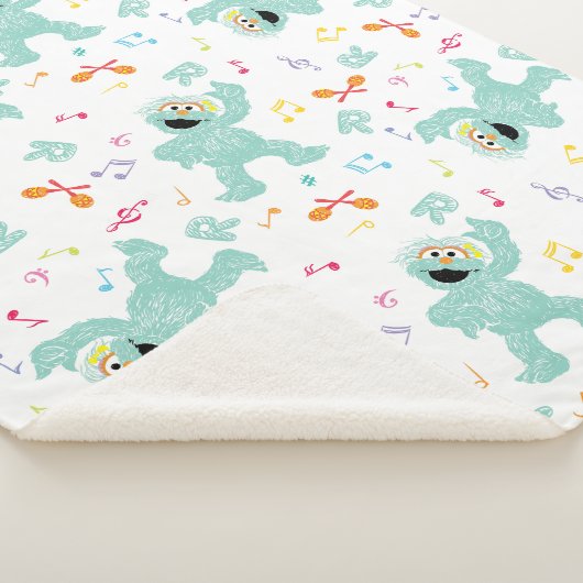 Sesamstraße | Rosita Music Scribble Pattern Sherpadecke (3/4)