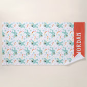 Sesamstraße | Rosita Music Scribble Pattern Strandtuch (Vorderseite)