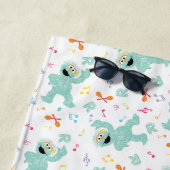 Sesamstraße | Rosita Music Scribble Pattern Strandtuch (Beispiel)