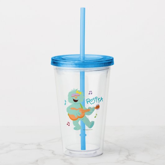 Sesamstraße | Rosita Playing Guitar Acryltrinkbecher (Vorderseite)