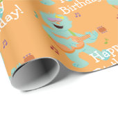 Sesamstraße | Rosita Playing Guitar Geschenkpapier (Rolleneckpunkt)