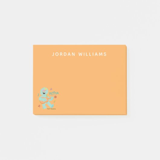 Sesamstraße | Rosita Playing Guitar Post-it Klebezettel (Vorderseite)