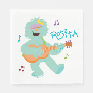 Sesamstraße   Rosita Playing Guitar Serviette