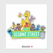 Sesamstraße | Rund um das Sesamstraße-Zeichen Aufkleber (Blatt)