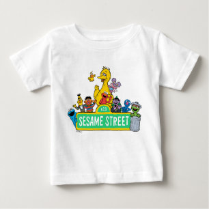 Sesamstraße Rund um das Sesamstraße-Zeichen Baby T-shirt