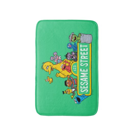 Sesamstraße | Rund um das Sesamstraße-Zeichen Badematte (Vorderseite Vertikal)