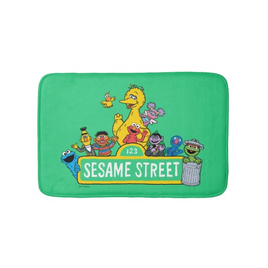 Sesamstraße | Rund um das Sesamstraße-Zeichen Badematte (Vorderseite)