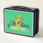 Sesamstraße | Rund um das Sesamstraße-Zeichen Metall Brotdose (Rückseite)
