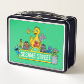 Sesamstraße | Rund um das Sesamstraße-Zeichen Metall Brotdose (Vorderseite)