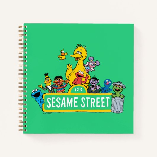 Sesamstraße | Rund um das Sesamstraße-Zeichen Notizblock (Vorderseite)