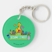 Sesamstraße | Rund um das Sesamstraße-Zeichen Schlüsselanhänger (Rückseite)