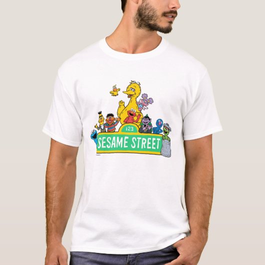 Sesamstraße | Rund um das Sesamstraße-Zeichen T-Shirt (Vorderseite)