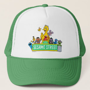 Sesamstraße Rund um das Sesamstraße-Zeichen Truckerkappe
