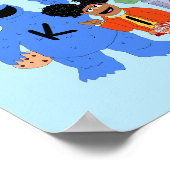 Sesamstraße | Seien Sie freundlich - Gebärdensprac Poster (Ecke)