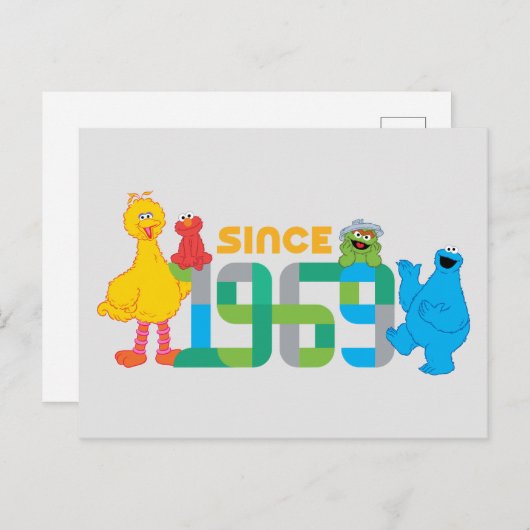Sesamstraße | Seit 1969 Postkarte (Vorne/Hinten)