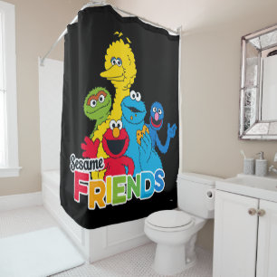 Sesamstraße Sesame Friends Duschvorhang