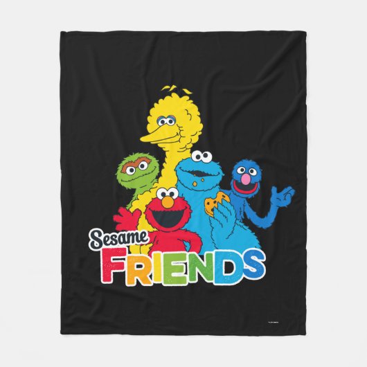 Sesamstraße Sesame Friends Fleecedecke (Vorderseite)