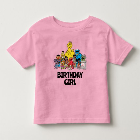Sesamstraße | Sesame Pals Birthday Girl Kleinkind T-shirt (Vorderseite)