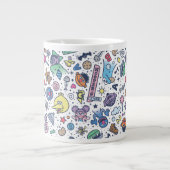 Sesamstraße | Sesame Pals Doodle Muster Jumbo-Tasse (Vorderseite)