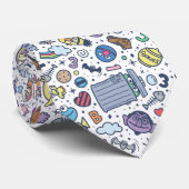 Sesamstraße | Sesame Pals Doodle Muster Krawatte (Gerollt)
