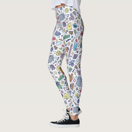Sesamstraße | Sesame Pals Doodle Muster Leggings (Links)