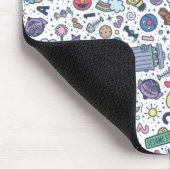 Sesamstraße | Sesame Pals Doodle Muster Mousepad (Ecke)