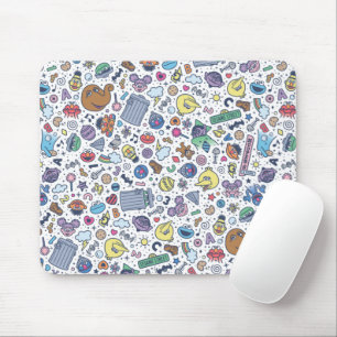 Sesamstraße Sesame Pals Doodle Muster Mousepad