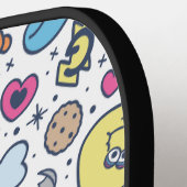 Sesamstraße | Sesame Pals Doodle Muster Pickleball Schläger (Linke Seite)