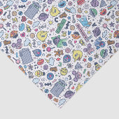 Sesamstraße | Sesame Pals Doodle Muster Seidenpapier (Ausschnitt)