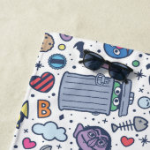 Sesamstraße | Sesame Pals Doodle Muster Strandtuch (Beispiel)