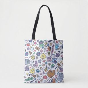 Sesamstraße   Sesame Pals Doodle Muster Tasche