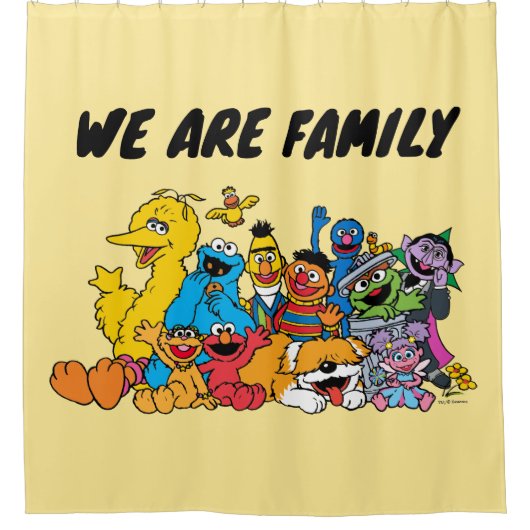 Sesamstraße | Sesame Pals Group Portrait Duschvorhang (Vorderseite)