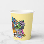 Sesamstraße | Sesame Pals Group Portrait Pappbecher (Rückseite)