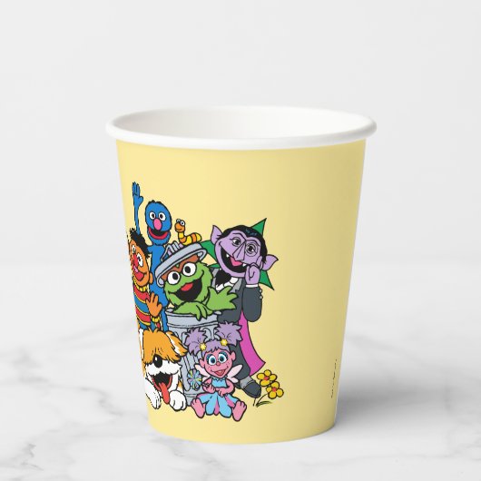 Sesamstraße | Sesame Pals Group Portrait Pappbecher (Rückseite)