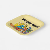 Sesamstraße | Sesame Pals Group Portrait Pappteller (Gewinkelt)