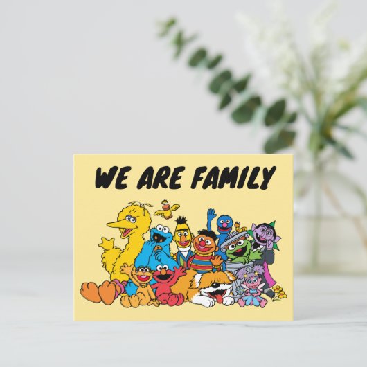 Sesamstraße | Sesame Pals Group Portrait Postkarte (Stehend Vorderseite)