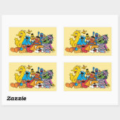 Sesamstraße | Sesame Pals Group Portrait Rechteckiger Aufkleber (Blatt)