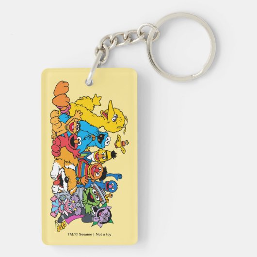 Sesamstraße | Sesame Pals Group Portrait Schlüsselanhänger (Rückseite)