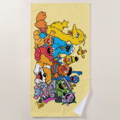 Sesamstraße | Sesame Pals Group Portrait Strandtuch (Vorderseite)