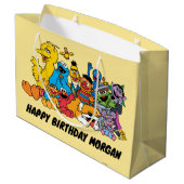 Sesamstraße | Sesame Pals | Happy Birthday Große Geschenktüte (Rückseite Schrägansicht)