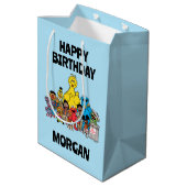 Sesamstraße | Sesame Pals Happy Birthday Mittlere Geschenktüte (Rückseite Schrägansicht)