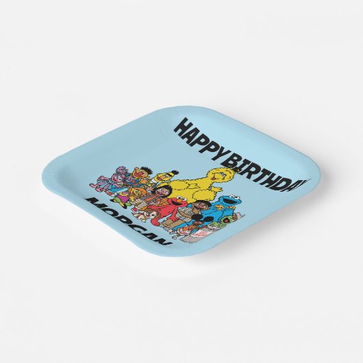 Sesamstraße | Sesame Pals Happy Birthday Pappteller (Gewinkelt)