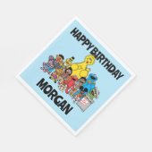 Sesamstraße | Sesame Pals | Name hinzufügen Serviette (Ecke)