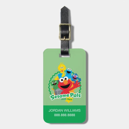 Sesamstraße | Sesame Pals seit 1969 Gepäckanhänger (Vorderseite vertikal)