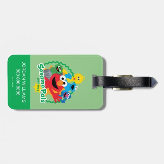 Sesamstraße | Sesame Pals seit 1969 Gepäckanhänger (Rückseite horizontal)