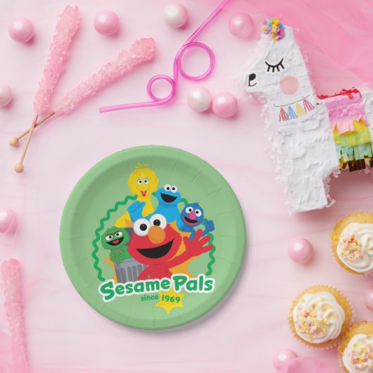 Sesamstraße | Sesame Pals seit 1969 Pappteller (Party)