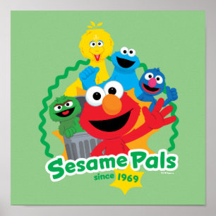 Sesamstraße Sesame Pals seit 1969 Poster